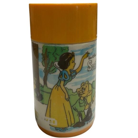 Vintage Disney Snow White Aladdin Thermos seven Dwarves - Picture 14 of 16